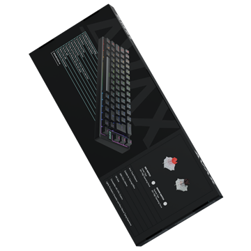 AVAX GM01 65% RGB mechanikus vezetékes billentyűzet Outemu barna switch, magyar kiosztás