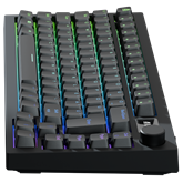 AVAX GM02 75% Gasket RGB mechanikus vezetékes billentyűzet Outemu barna switch, magyar kiosztás