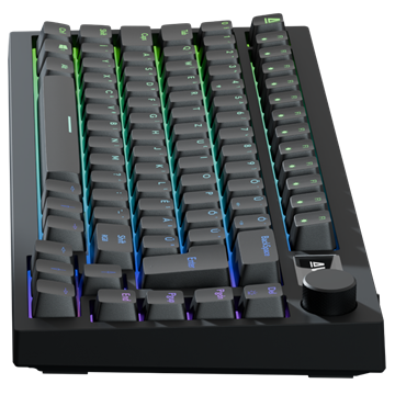 AVAX GM02 75% Gasket RGB mechanikus vezetékes billentyűzet Outemu piros switch, magyar kiosztás