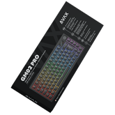 AVAX GM02 PRO 75% Gasket RGB tri-mode mechanikus billentyűzet Gateron piros switch, magyar kiosztás