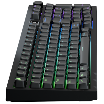 AVAX GM03 98% Gasket RGB mechanikus vezetékes billentyűzet Outemu barna switch, magyar kiosztás