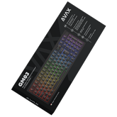 AVAX GM03 98% Gasket RGB mechanikus vezetékes billentyűzet Outemu barna switch, magyar kiosztás