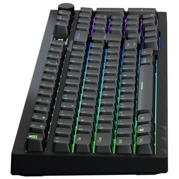 AVAX GM03 PRO 98% Gasket RGB tri-mode mechanikus billentyűzet Gateron piros switch, magyar kiosztás