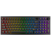 AVAX GM03 PRO 98% Gasket RGB tri-mode mechanikus billentyűzet Gateron sárga switch, magyar kiosztás