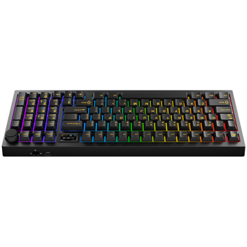 AVAX GM03 PRO 98% Gasket RGB tri-mode mechanikus billentyűzet Gateron sárga switch, magyar kiosztás