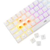 Baracuda BGK-03211W/R-US DOLPHIN-W - Mechanikus gamer billentyűzet piros kapcsolóval - Fehér - US