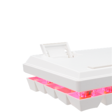Baracuda BGK-03211W/R-US DOLPHIN-W - Mechanikus gamer billentyűzet piros kapcsolóval - Fehér - US
