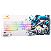 Baracuda BGK-03211W/R-US DOLPHIN-W - Mechanikus gamer billentyűzet piros kapcsolóval - Fehér - US