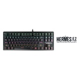 Gamdias HERMES E2 Mechanikus gamer billentyűzet barna