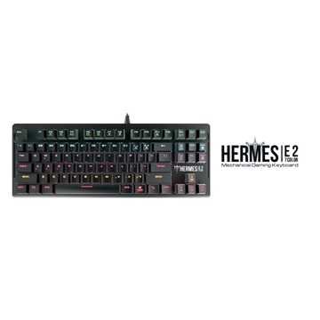 Gamdias HERMES E2 Mechanikus gamer billentyűzet barna