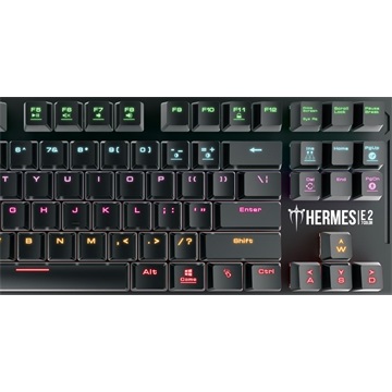 Gamdias HERMES E2 Mechanikus gamer billentyűzet barna