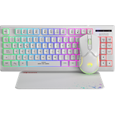 MARVO Loot 30 billentyűzet+egér+egérpad combo - Fehér - UK /Membrán/