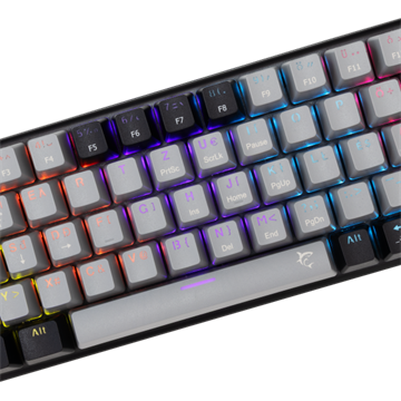 White Shark GK-002723V2-G-B/BL-HU WAKIZASHI-2 vezetékes mechanikus gamer billentyűzet - szürke/fekete - HU /kék/