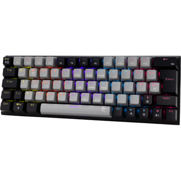 White Shark GK-002723V2-G-B/BL-HU WAKIZASHI-2 vezetékes mechanikus gamer billentyűzet - szürke/fekete - HU /kék/