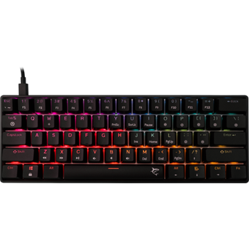 White Shark GK-004113B/R-HU SHINOBI-2 vezetékes mechanikus gamer billentyűzet - fekete - HU /piros/