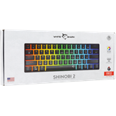 White Shark GK-004113B/R-HU SHINOBI-2 vezetékes mechanikus gamer billentyűzet - fekete - HU /piros/