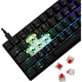 White Shark GK-004113B/R-HU SHINOBI-2 vezetékes mechanikus gamer billentyűzet - fekete - HU /piros/