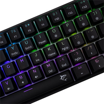 White Shark GK-004123B/BL-HU SHINOBI-2 vezetékes mechanikus gamer billentyűzet - fekete - HU /kék/