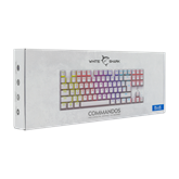 White Shark GK-2106W/BL-HU COMMANDOS mechanikus (Blue switch) gamer billentyűzet - HU layout