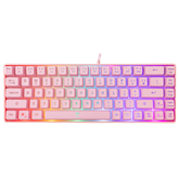 White Shark GK-2201P-US RONIN vezetékes membrán gamer billentyűzet - rózsaszín - US