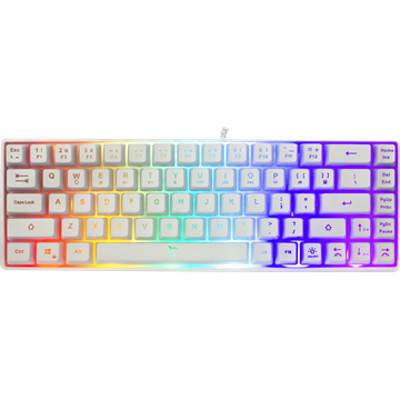 White Shark GK-2201W-HU RONIN vezetékes membrán gamer billentyűzet - fehér - HU