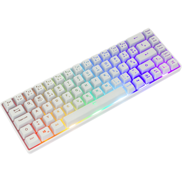 White Shark GK-2201W-HU RONIN vezetékes membrán gamer billentyűzet - fehér - HU