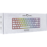 White Shark GK-2201W-HU RONIN vezetékes membrán gamer billentyűzet - fehér - HU