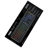 AVAX FS01 Full size mechanikus vezetékes alumínium billentyűzet Outemu piros switch, magyar kiosztás - Dobozsérült