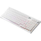 AVAX GM03 PRO Fehér 98% Gasket RGB tri-mode mechanikus billentyűzet Gateron sárga switch, magyar kiosztás