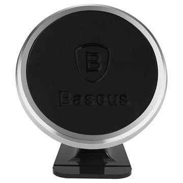 Baseus 360 fokban állítható, mágneses, műszerfalra rögzíthető autós telefontartó, ezüst