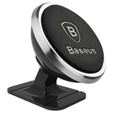 Baseus 360 fokban állítható, mágneses, műszerfalra rögzíthető autós telefontartó, ezüst