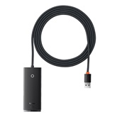 Baseus Lite 4-Port USB Type-A HUB dokkoló állomás, 2m, fekete