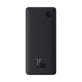 Baseus Airpow Lite powerbank 10000 mAh, 15W, fekete + USB Type-C, 30cm kábel