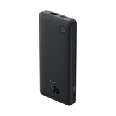 Baseus Airpow Lite powerbank 10000 mAh, 15W, fekete + USB Type-C, 30cm kábel