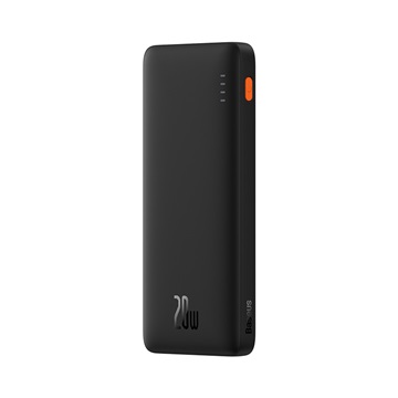 Baseus Airpow gyorstöltő powerbank 10000mAh, 20W, fekete + USB Type-C, 30cm kábel