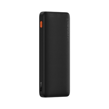 Baseus Airpow gyorstöltő powerbank 10000mAh, 20W, fekete + USB Type-C, 30cm kábel