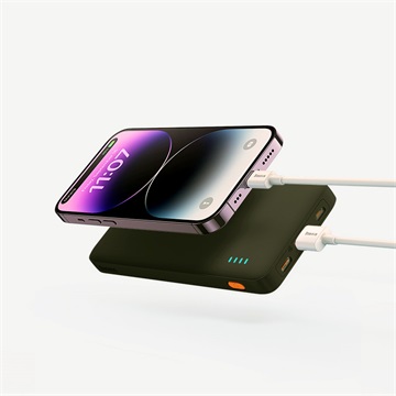 Baseus Airpow gyorstöltő powerbank 10000mAh, 20W, fekete + USB Type-C, 30cm kábel