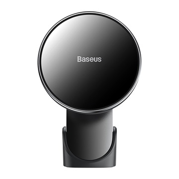 Baseus Big Energy Magnetic szellőzőrácsra, műszerfalra rögzíthető, vezeték nélküli autós telefon töltő és tartó, fekete