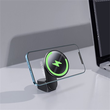 Baseus Big Energy Magnetic szellőzőrácsra, műszerfalra rögzíthető, vezeték nélküli autós telefon töltő és tartó, fekete