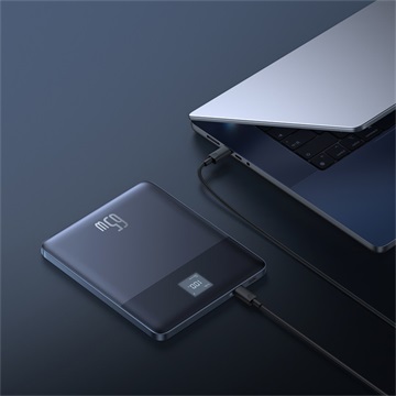 Baseus Blade2 gyorstöltő powerbank 12000mAh, 65W, kék + 100W USB Type-C, 50cm kábel