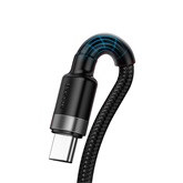 Baseus Cafule HW USB Type-A – USB Type-C, 40W gyorstöltő adatkábel, 1m, fekete/szürke