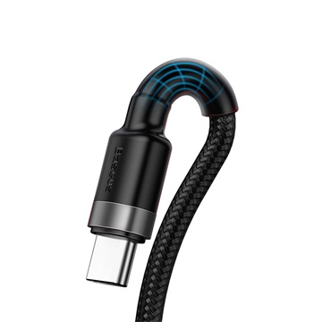 Baseus Cafule HW USB Type-A – USB Type-C, 40W gyorstöltő adatkábel, 1m, fekete/szürke
