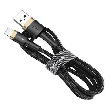 Baseus Cafule USB Type-A – iPhone, 1.5A töltőkábel, 2m, fekete/arany