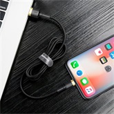 Baseus Cafule USB Type-A – iPhone, 1.5A töltőkábel, 2m, fekete/arany
