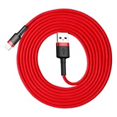 Baseus Cafule USB Type-A – iPhone, 1.5A töltőkábel, 2m, piros