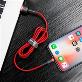 Baseus Cafule USB Type-A – iPhone, 1.5A töltőkábel, 2m, piros