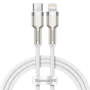 Baseus Cafule USB Type-C – iPhone, 20W gyorstöltő adatkábel, 1m, fehér