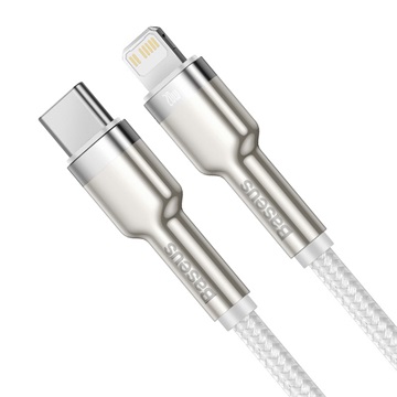 Baseus Cafule USB Type-C – iPhone, 20W gyorstöltő adatkábel, 1m, fehér