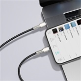 Baseus Cafule USB Type-C – iPhone, 20W gyorstöltő adatkábel, 1m, fekete
