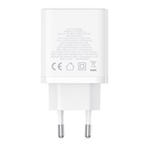 Baseus Cube hálózati gyorstöltő 30W, USB Type-C + 2×USB Type-A, fehér